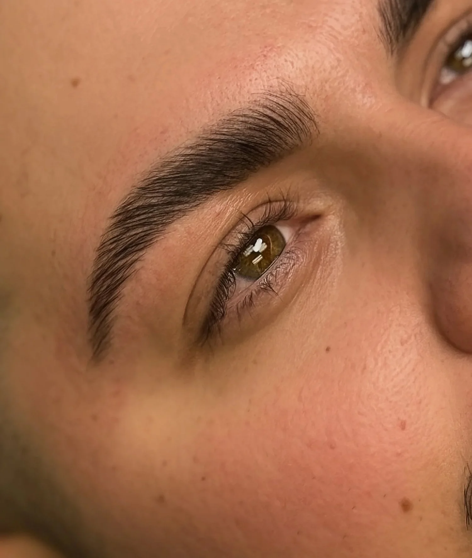 Natural defined brow result
